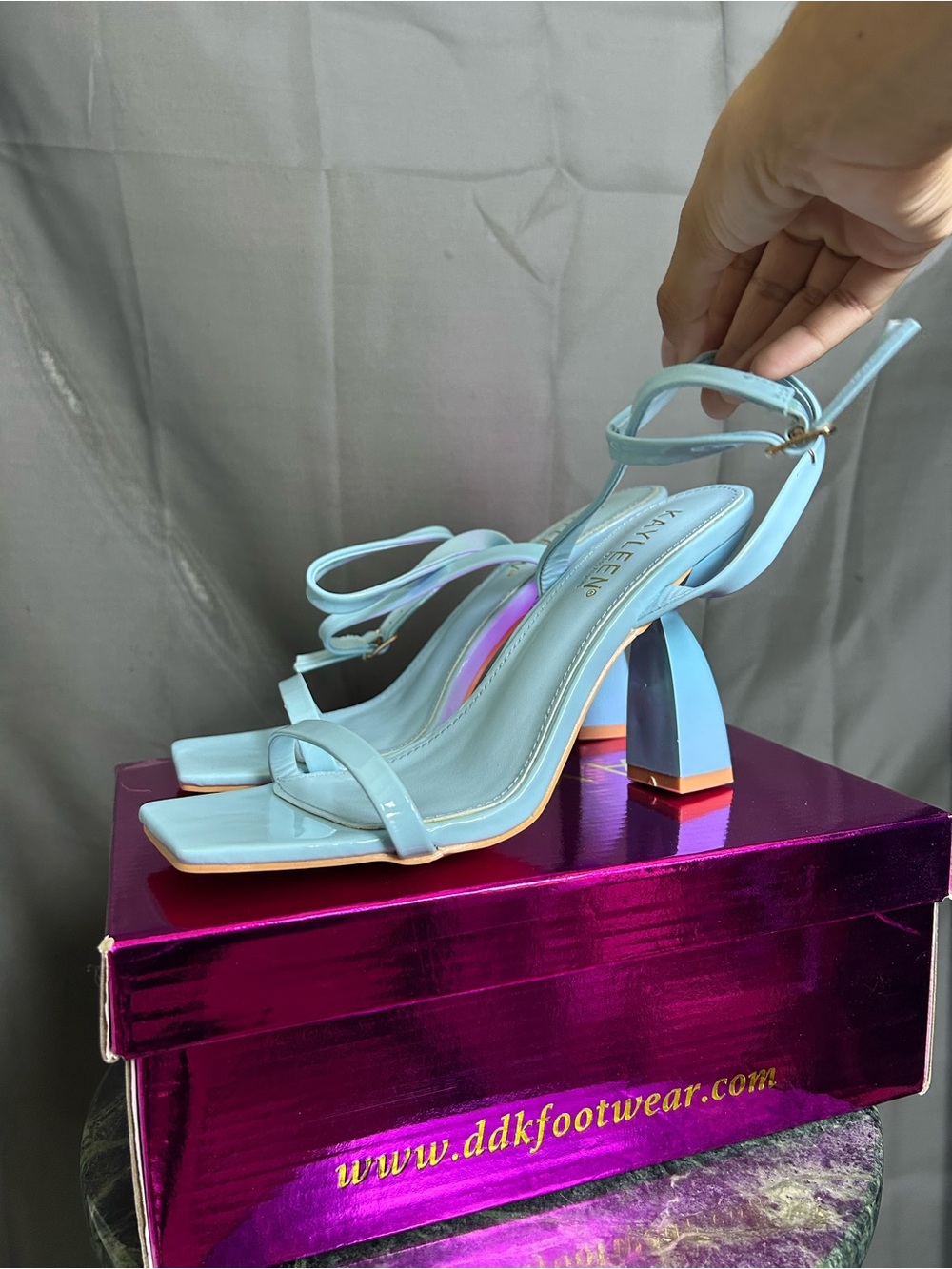 Women's Sky Blue Strappy Heel